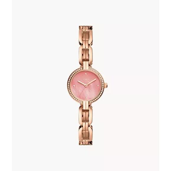 Fossil BQ3771 Kerrigan Mini Three-hand Rose Gold-Tone Stainless Steel Watch - Picture 1 of 5